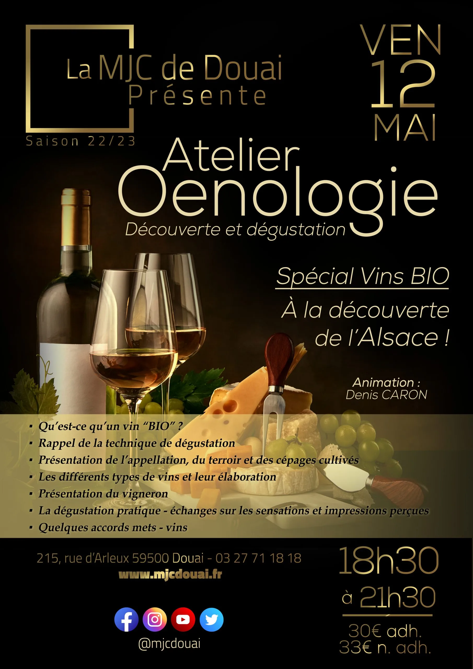2023 05 12 AFFICHE RVB OENOLOGIE Vins Bio d’Alsace
