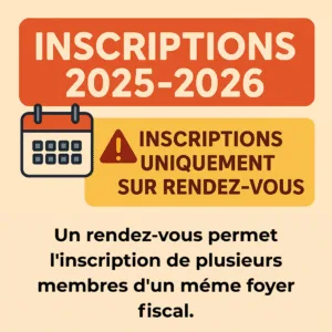 Procédure d&rsquo;inscription saison 2025-2026