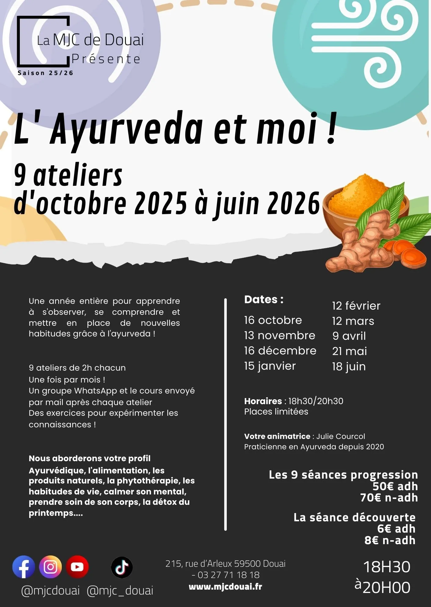 Ateliers : L’Ayurveda et moi