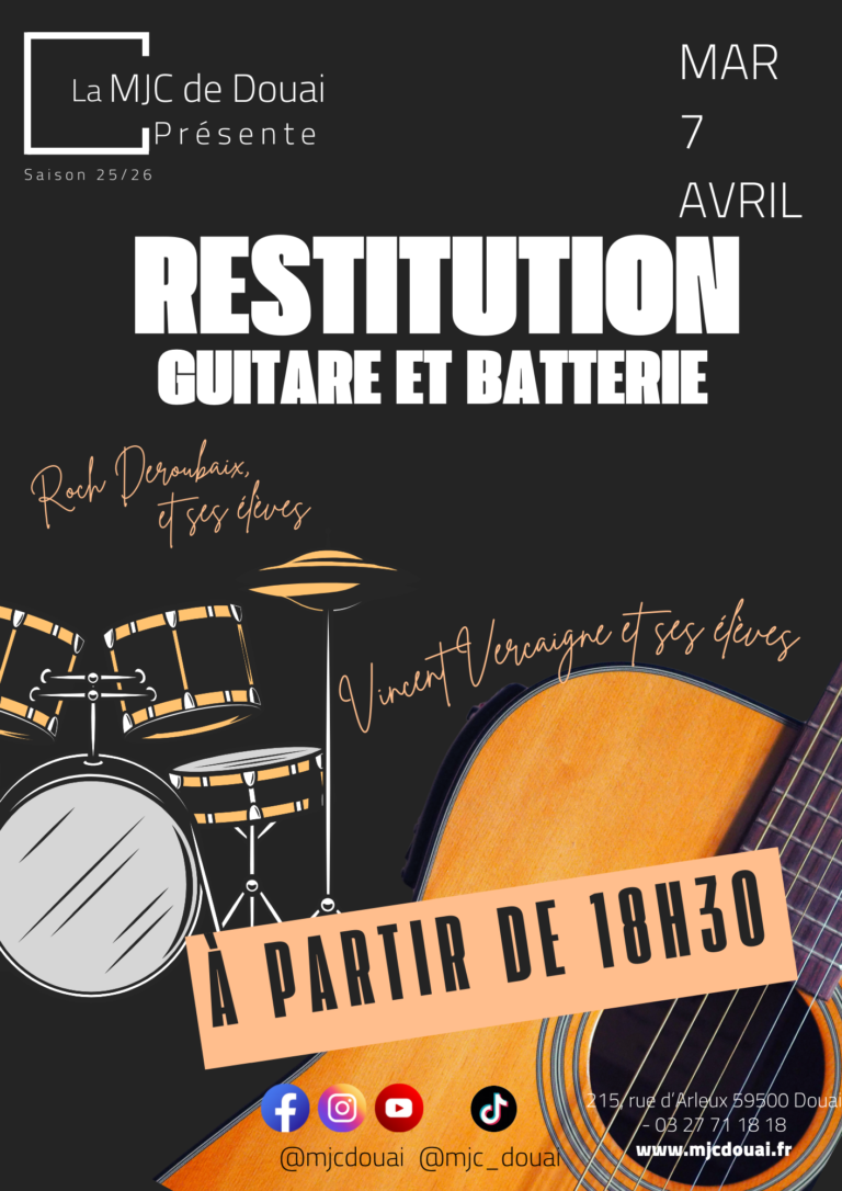 Restitution Guitare et Batterie