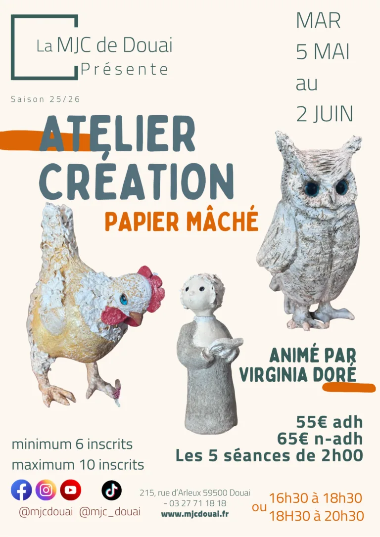 Atelier Création Papier Mâché
