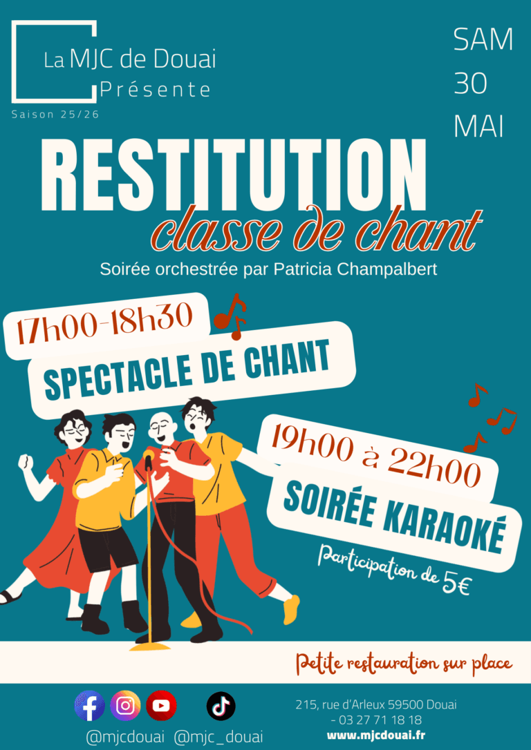 Restitution de chant puis karaoké