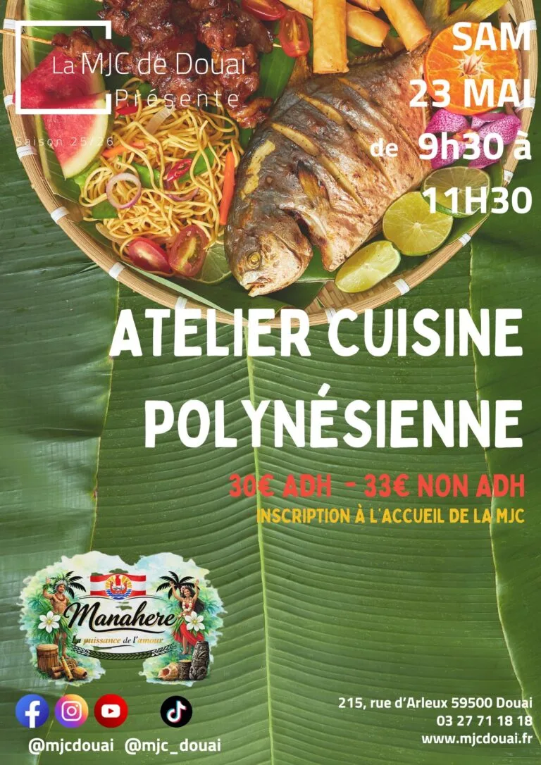 Atelier Cuisine Polynésienne