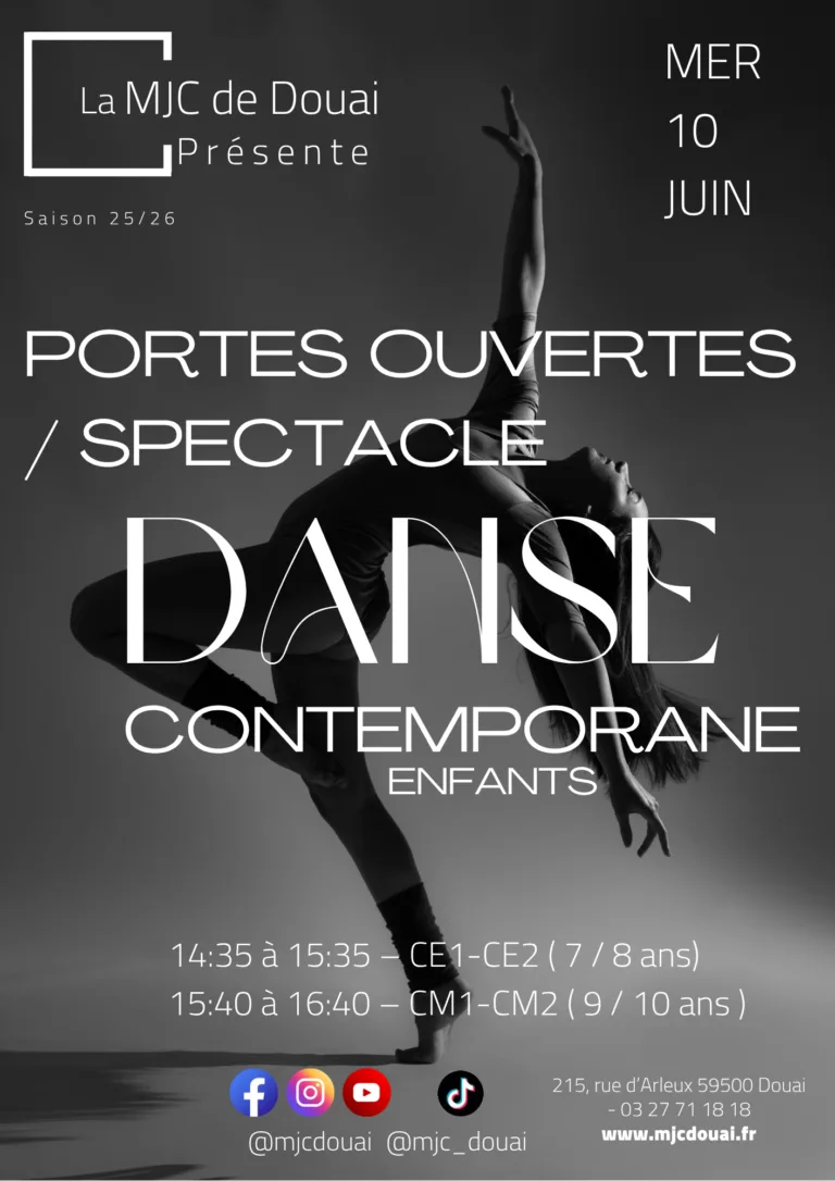Portes Ouvertes / Spectacle — Danse Contemporaine Enfants