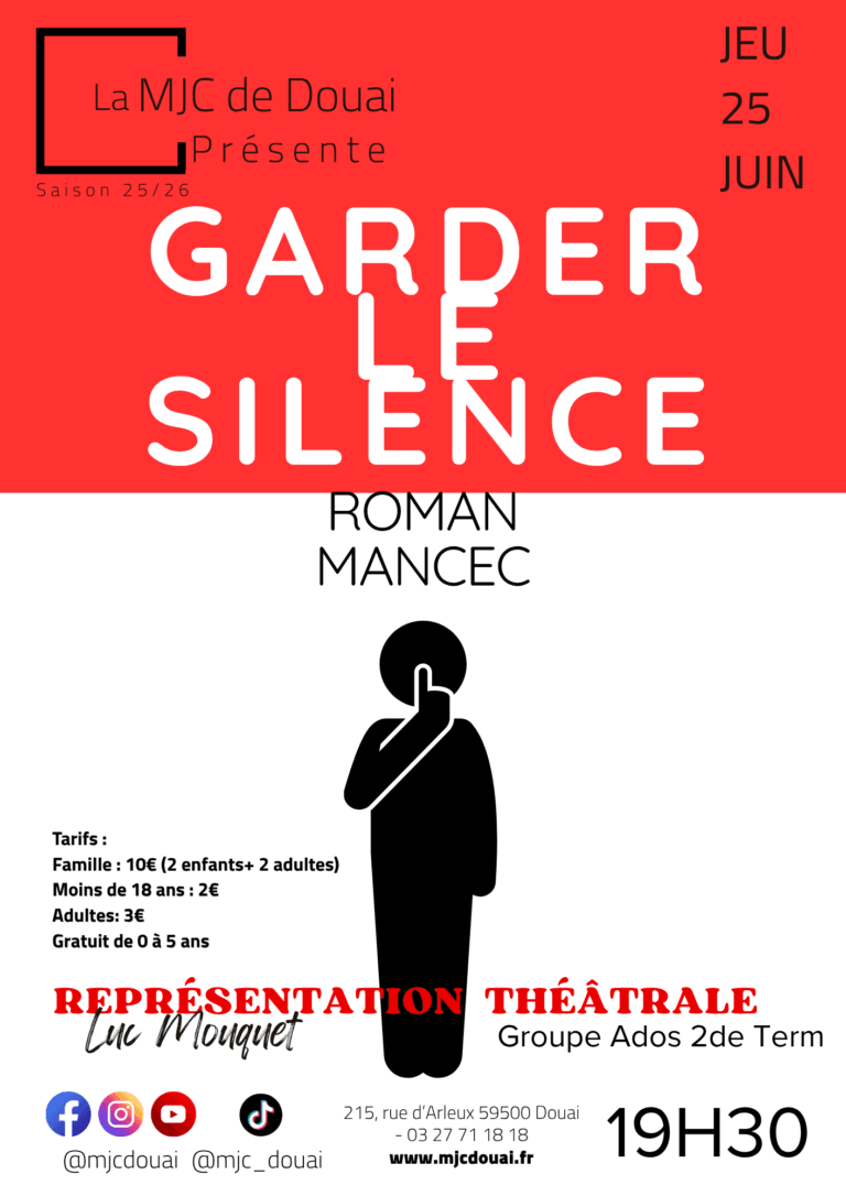 Garder le silence — Théâtre (Ados 2de/Term)