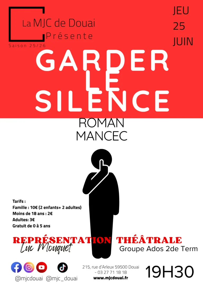 Garder le silence — Théâtre (Ados 2de/Term)