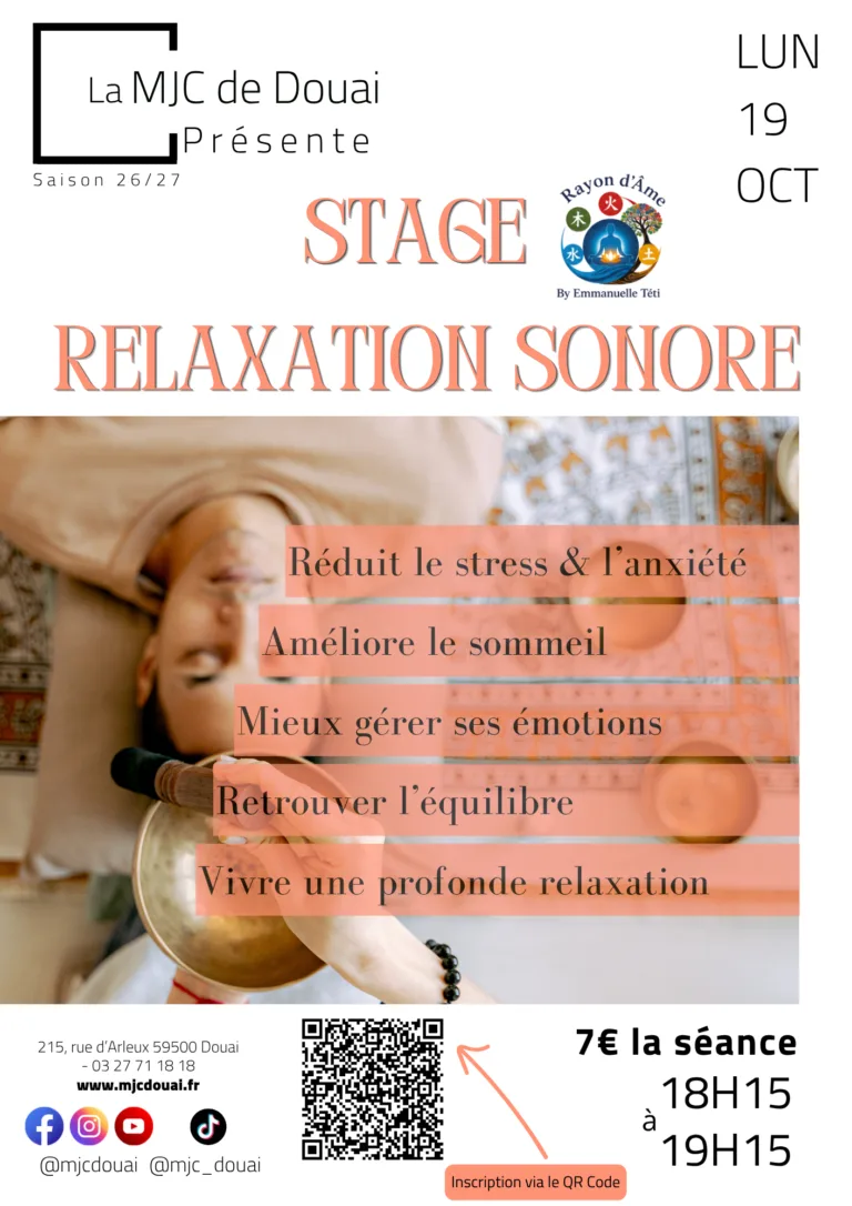Stage de relaxation sonore – Une parenthèse pour retrouver l’équilibre