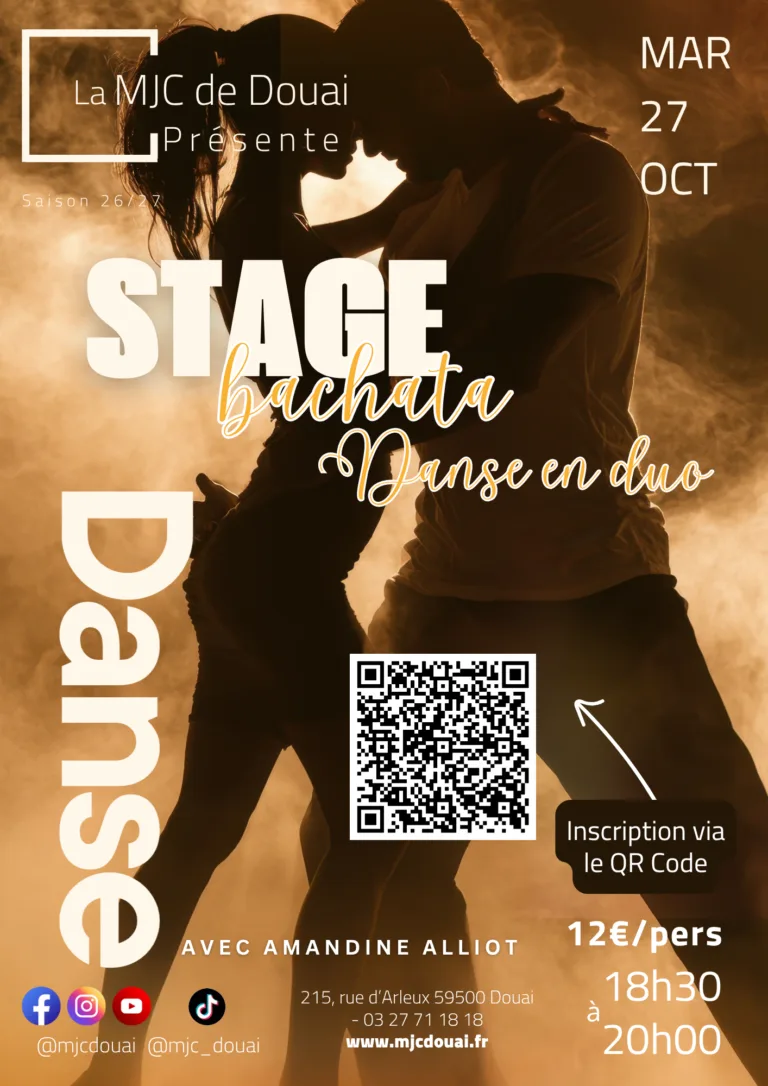 Stage Bachata – Danse en duo avec Amandine Alliot