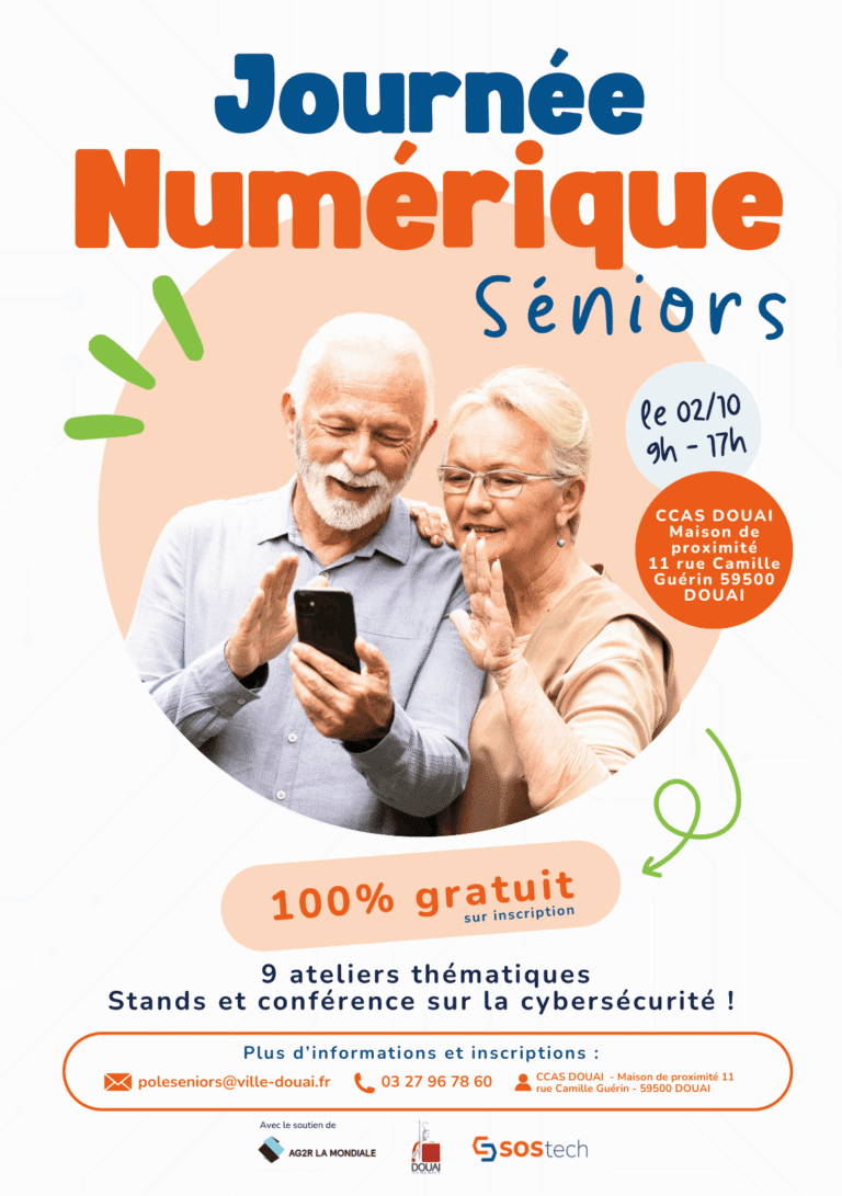 Journée du numérique sénior par le CCAS de Douai